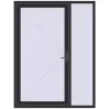Ціноутворення Вхідні двері 1600x2100 мм REHAU SYNEGO ANTHRACITE_GREY_GLATT з двох сторін