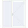 Ціноутворення Вхідні двері 1800x2100 мм REHAU Euro-Design 60 Білий (RAL 9016) з двох сторін