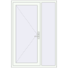Ціноутворення Вхідні двері 1300x1900 мм REHAU Brillant-Design Білий (RAL 9016) з двох сторін