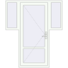 Ціноутворення Вхідні двері 1570x1840 мм REHAU Euro-Design 60 Білий (RAL 9016) з двох сторін