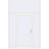 Ціноутворення Вхідні двері 2000x3000 мм REHAU Euro-Design 60 Білий (RAL 9016) з двох сторін