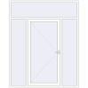 Ціноутворення Вхідні двері 2000x2500 мм REHAU Euro-Design 60 Білий (RAL 9016) з двох сторін