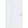 Ціноутворення Вхідні двері 1200x2000 мм REHAU Euro-Design 60 Білий (RAL 9016) з двох сторін