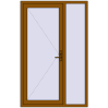 Ціноутворення Вхідні двері 1300x2050 мм REHAU Brillant-Design GOLDEN OAK ззовні