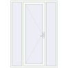 Ціноутворення Вхідні двері 1600x2300 мм REHAU Euro-Design 60 Білий (RAL 9016) з двох сторін