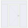 Ціноутворення Вхідні двері 2110x2200 мм REHAU Brillant-Design Білий (RAL 9016) з двох сторін