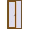 Ціноутворення Вхідні двері 1200x2340 мм REHAU Euro-Design 60 GOLDEN OAK з двох сторін