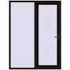 Ціноутворення Вхідні двері 1650x2180 мм REHAU Brillant-Design BLACK_BROWN з двох сторін