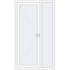 Ціноутворення Вхідні двері 1200x2100 мм REHAU Brillant-Design Білий (RAL 9016) з двох сторін
