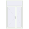 Ціноутворення Вхідні двері 1550x2650 мм REHAU Brillant-Design Білий (RAL 9016) з двох сторін