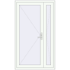 Ціноутворення Вхідні двері 1200x2050 мм REHAU Euro-Design 60 Білий (RAL 9016) з двох сторін