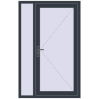 Ціноутворення Вхідні двері 1170x1830 мм REHAU Euro-Design 60 ANTHRACITE_GREY_STRUKTURAL ззовні