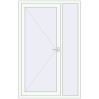 Ціноутворення Вхідні двері 1300x2050 мм REHAU Euro-Design 60 Білий (RAL 9016) з двох сторін