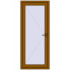 Ціноутворення Вхідні двері 800x1900 мм REHAU Euro-Design 60 GOLDEN OAK з двох сторін