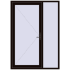 Ціноутворення Вхідні двері 1500x2100 мм REHAU Brillant-Design BLACK_BROWN з двох сторін