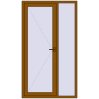 Ціноутворення Вхідні двері 1250x2200 мм REHAU Euro-Design 60 GOLDEN OAK з двох сторін