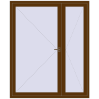 Ціноутворення Вхідні двері 1800x2200 мм REHAU Euro-Design 60 WALNUT ззовні