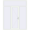 Ціноутворення Вхідні двері 2000x2500 мм REHAU Brillant-Design Білий (RAL 9016) з двох сторін