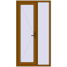 Ціноутворення Вхідні двері 1100x2100 мм REHAU Euro-Design 60 GOLDEN OAK з двох сторін