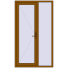 Ціноутворення Вхідні двері 1230x2150 мм REHAU Brillant-Design GOLDEN OAK з двох сторін