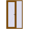 Ціноутворення Вхідні двері 1200x2100 мм REHAU Brillant-Design GOLDEN OAK з двох сторін