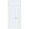 Ціноутворення Вхідні двері 1230x2700 мм REHAU Brillant-Design Білий (RAL 9016) з двох сторін