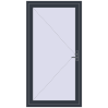 Ціноутворення Вхідні двері 1100x2100 мм REHAU Euro-Design 60 ANTHRACITE_GREY_STRUKTURAL з двох сторін