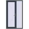 Ціноутворення Вхідні двері 1200x2050 мм REHAU SYNEGO ANTHRACITE_GREY_STRUKTURAL з двох сторін