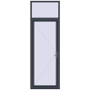 Ціноутворення Вхідні двері 1000x3000 мм REHAU SYNEGO ANTHRACITE_GREY_STRUKTURAL ззовні