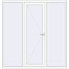 Ціноутворення Вхідні двері 2000x2100 мм REHAU Euro-Design 60 Білий (RAL 9016) з двох сторін