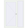 Ціноутворення Вхідні двері 1500x2100 мм REHAU Brillant-Design Білий (RAL 9016) з двох сторін