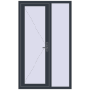 Ціноутворення Вхідні двері 1200x2000 мм REHAU Euro-Design 60 ANTHRACITE_GREY_STRUKTURAL ззовні