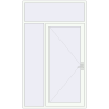 Ціноутворення Вхідні двері 1600x2700 мм REHAU Euro-Design 60 Білий (RAL 9016) з двох сторін