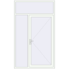 Ціноутворення Вхідні двері 1500x2500 мм REHAU Euro-Design 60 Білий (RAL 9016) з двох сторін