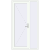 Ціноутворення Вхідні двері 1200x2200 мм REHAU Euro-Design 60 Білий (RAL 9016) з двох сторін