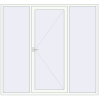 Ціноутворення Вхідні двері 2300x2150 мм REHAU Brillant-Design Білий (RAL 9016) з двох сторін