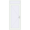 Ціноутворення Вхідні двері 900x2300 мм REHAU Euro-Design 60 Білий (RAL 9016) з двох сторін