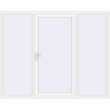 Ціноутворення Вхідні двері 2500x2000 мм REHAU Brillant-Design Білий (RAL 9016) з двох сторін