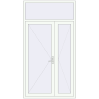 Ціноутворення Вхідні двері 1400x2600 мм REHAU Euro-Design 60 Білий (RAL 9016) з двох сторін