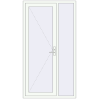 Ціноутворення Вхідні двері 1200x2200 мм REHAU Euro-Design 60 Білий (RAL 9016) з двох сторін