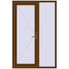 Ціноутворення Вхідні двері 1280x1950 мм REHAU Euro-Design 60 WALNUT з двох сторін