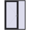 Ціноутворення Вхідні двері 1500x2100 мм REHAU Euro-Design 60 BLACK_ULTI-MATT з двох сторін