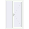 Ціноутворення Вхідні двері 1300x2100 мм REHAU Euro-Design 60 Білий (RAL 9016) з двох сторін