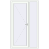 Ціноутворення Вхідні двері 1200x2100 мм REHAU Euro-Design 60 Білий (RAL 9016) з двох сторін