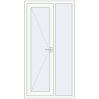 Ціноутворення Вхідні двері 1009x1960 мм REHAU Euro-Design 60 Білий (RAL 9016) з двох сторін