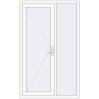 Ціноутворення Вхідні двері 1250x2050 мм REHAU Brillant-Design Білий (RAL 9016) з двох сторін