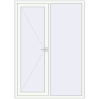 Ціноутворення Вхідні двері 1500x2100 мм REHAU SYNEGO Білий (RAL 9016) з двох сторін