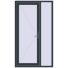 Ціноутворення Вхідні двері 1200x2100 мм REHAU Brillant-Design ANTHRACITE_GREY_STRUKTURAL ззовні