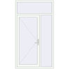 Ціноутворення Вхідні двері 1300x2300 мм REHAU Brillant-Design Білий (RAL 9016) з двох сторін