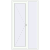 Ціноутворення Вхідні двері 1200x2200 мм REHAU Euro-Design 60 Білий (RAL 9016) з двох сторін